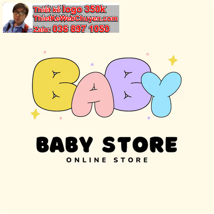 Thiết kế logo shop đồ trẻ em kid