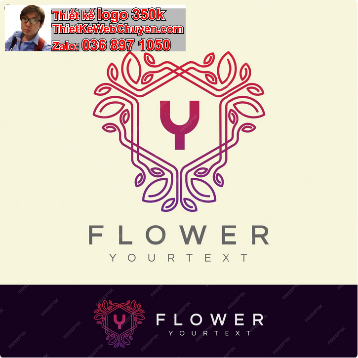 Thiết kế logo shop hoa tươi