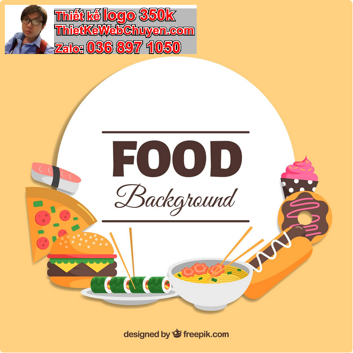 Thiết kế logo shop quán ăn vặt