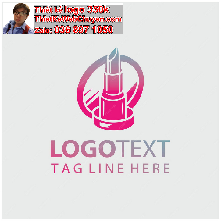 Thiết kế logo shop son môi 
