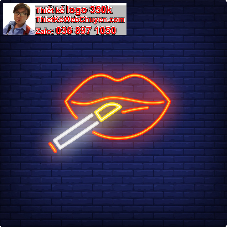 Thiết kế logo shop son môi 