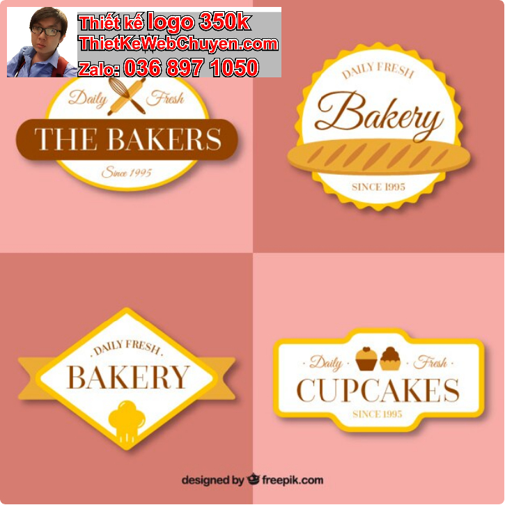 Thiết kế logo tiệm bánh kem