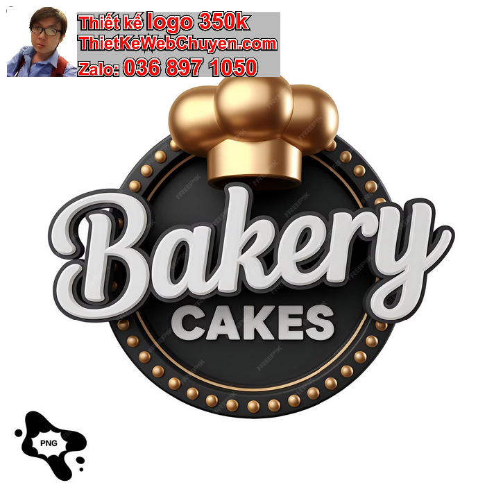 Thiết kế logo tiệm bánh kem