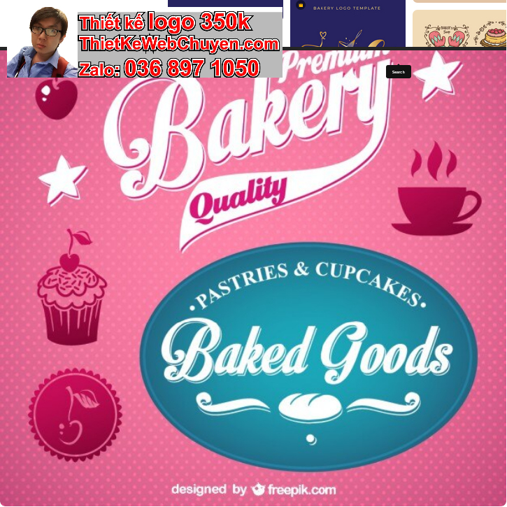 Thiết kế logo tiệm bánh kem