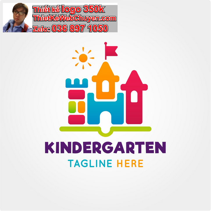 Thiết kế logo trường mầm non