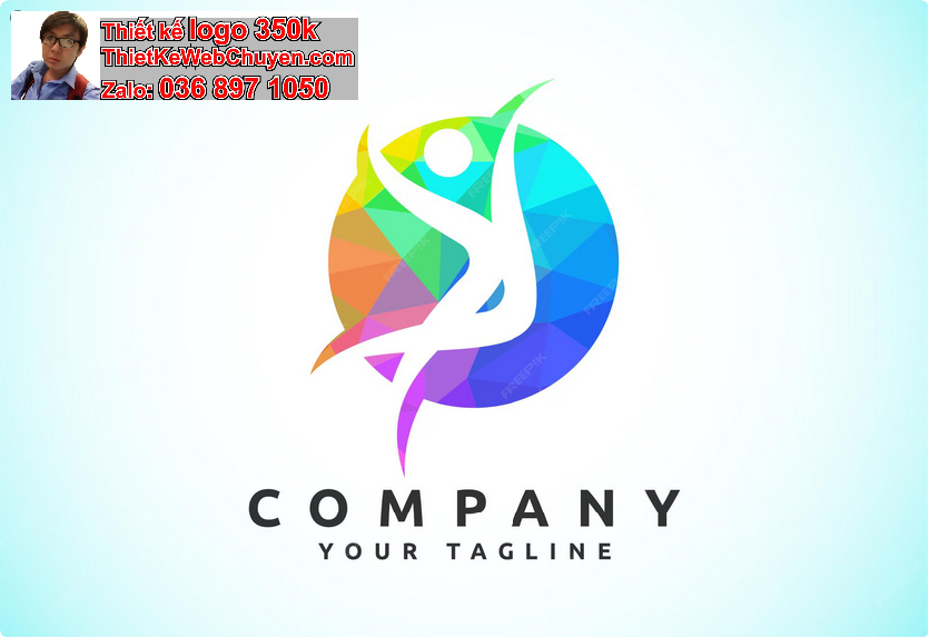 Thiết kế logo yoga aerobic