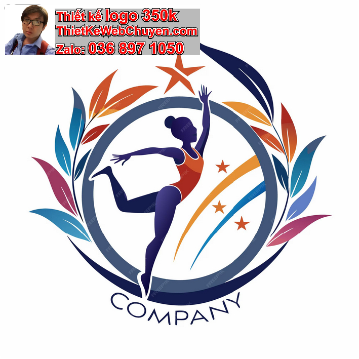 Thiết kế logo yoga aerobic