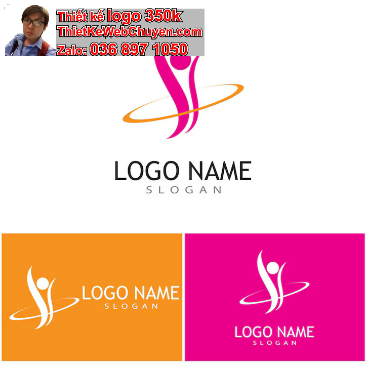 Thiết kế logo yoga aerobic