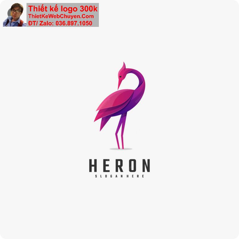 Logo Con Chim Hạc Logo Con Chim Hạc