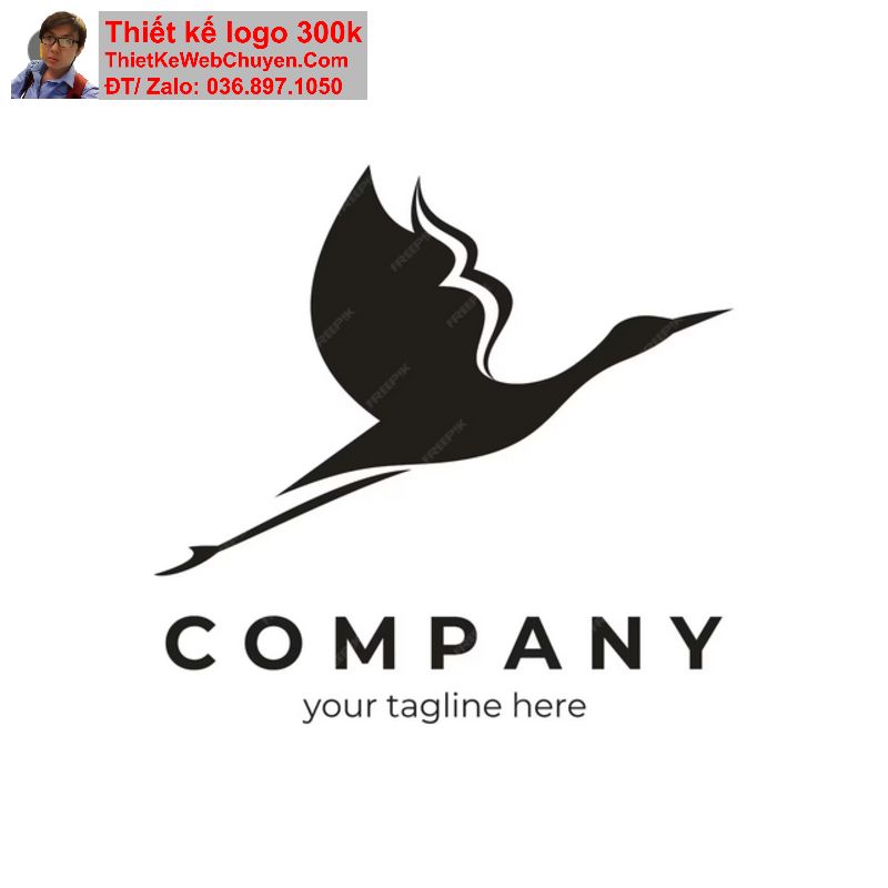 Logo Con Chim Hạc Logo Con Chim Hạc