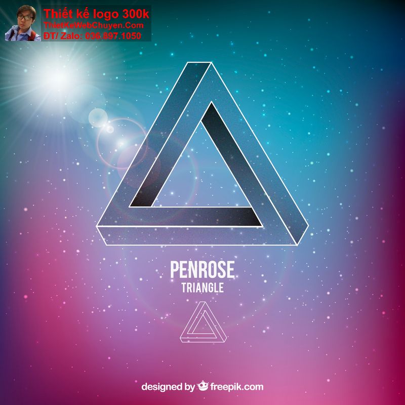 thiết kế logo hình tam giác