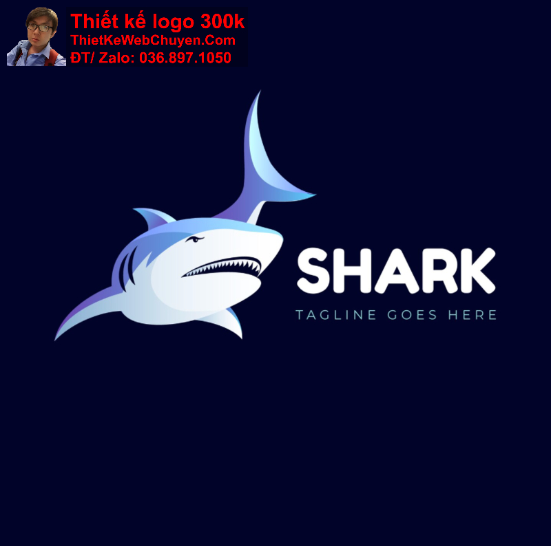 Thiết kế logo cá mập độc đáo Thiết kế logo cá mập độc đáo