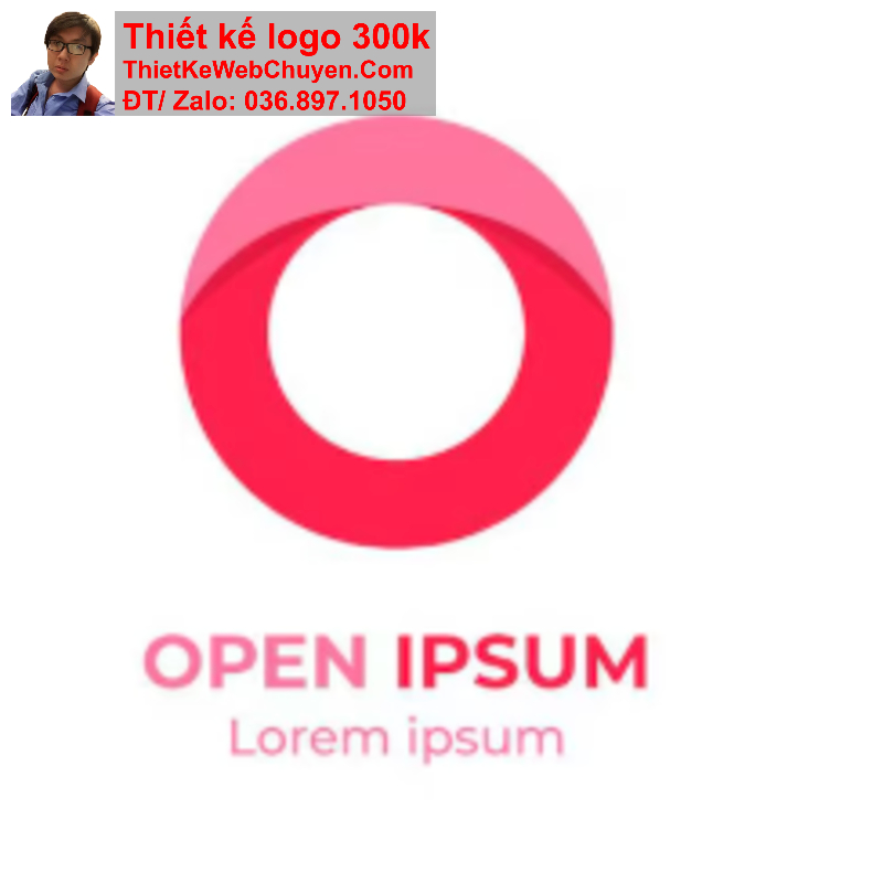 thiết kế logo chữ O cách điệu