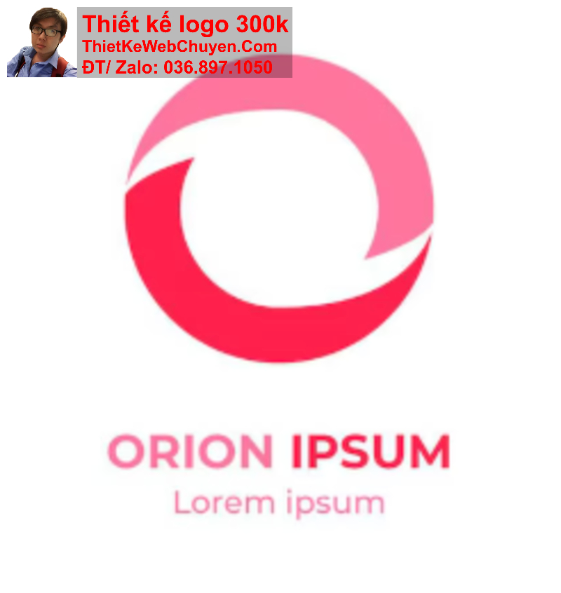 thiết kế logo chữ O cách điệu