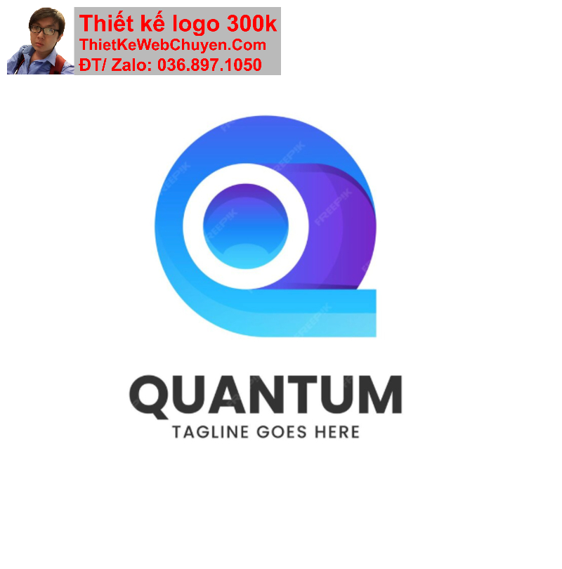 thiết kế logo chữ Q cách điệu