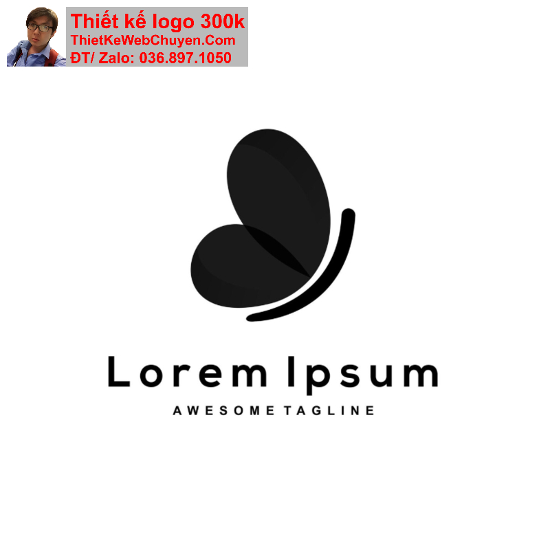 Thiết kế logo con bướm đẹp mắt Thiết kế logo con bướm đẹp mắt