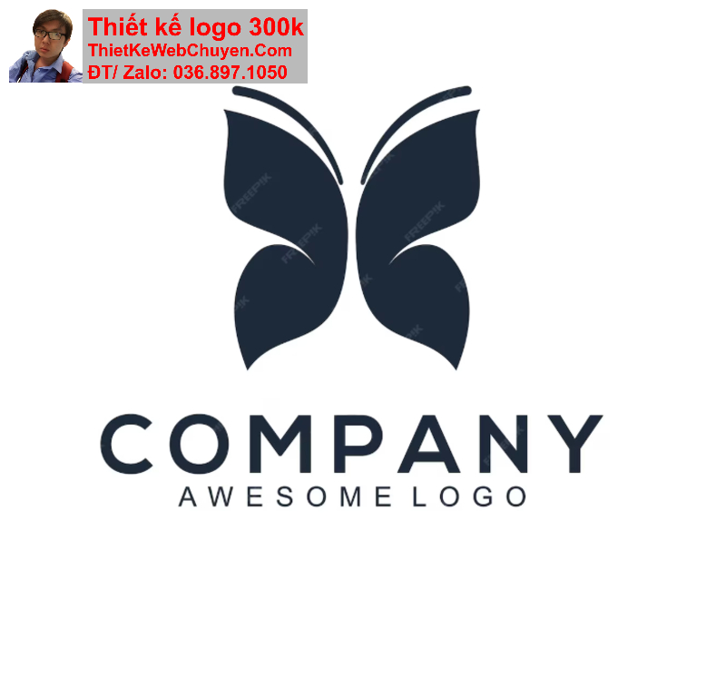 Thiết kế logo con bướm đẹp mắt Thiết kế logo con bướm đẹp mắt