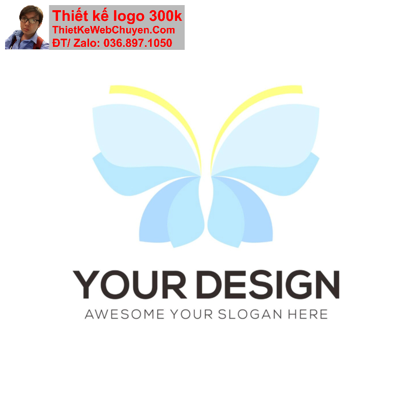 Thiết kế logo con bướm đẹp mắt Thiết kế logo con bướm đẹp mắt