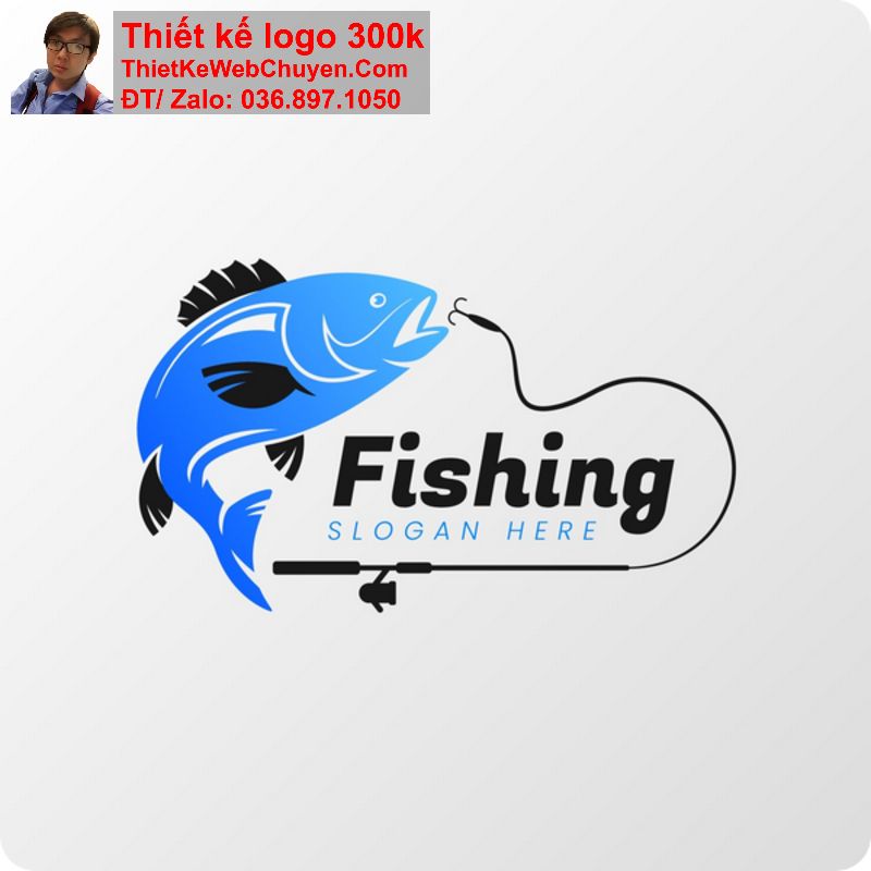 thiết kế logo con cá