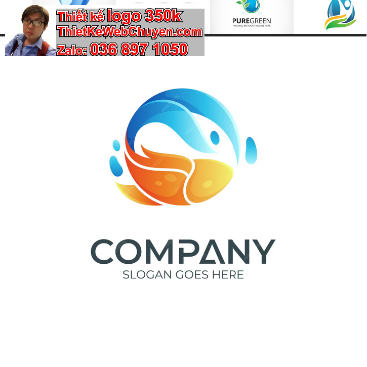Thiết kế logo công ty nước 