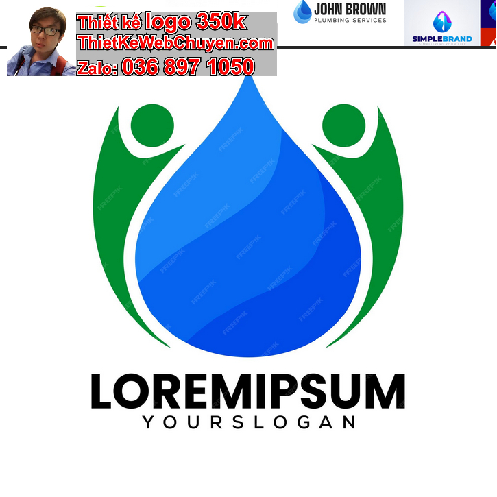 Thiết kế logo công ty nước 