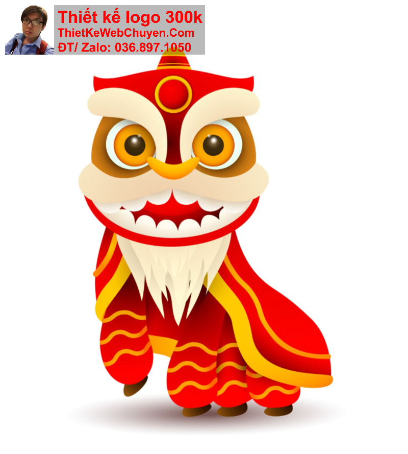 Thiết kế logo đầu lân Thiết kế logo đầu lân