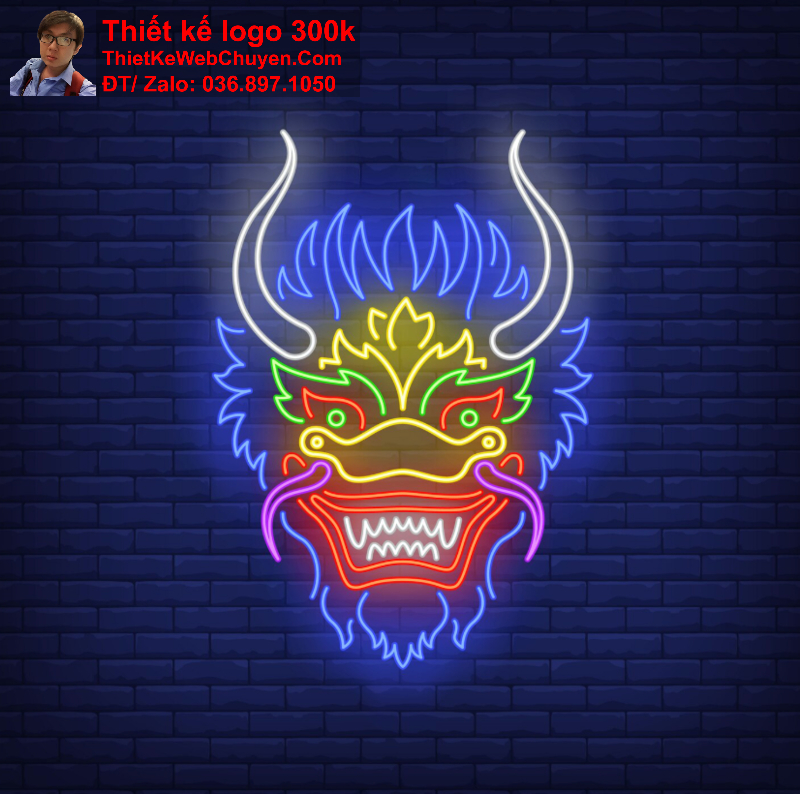 Thiết kế logo đầu lân Thiết kế logo đầu lân