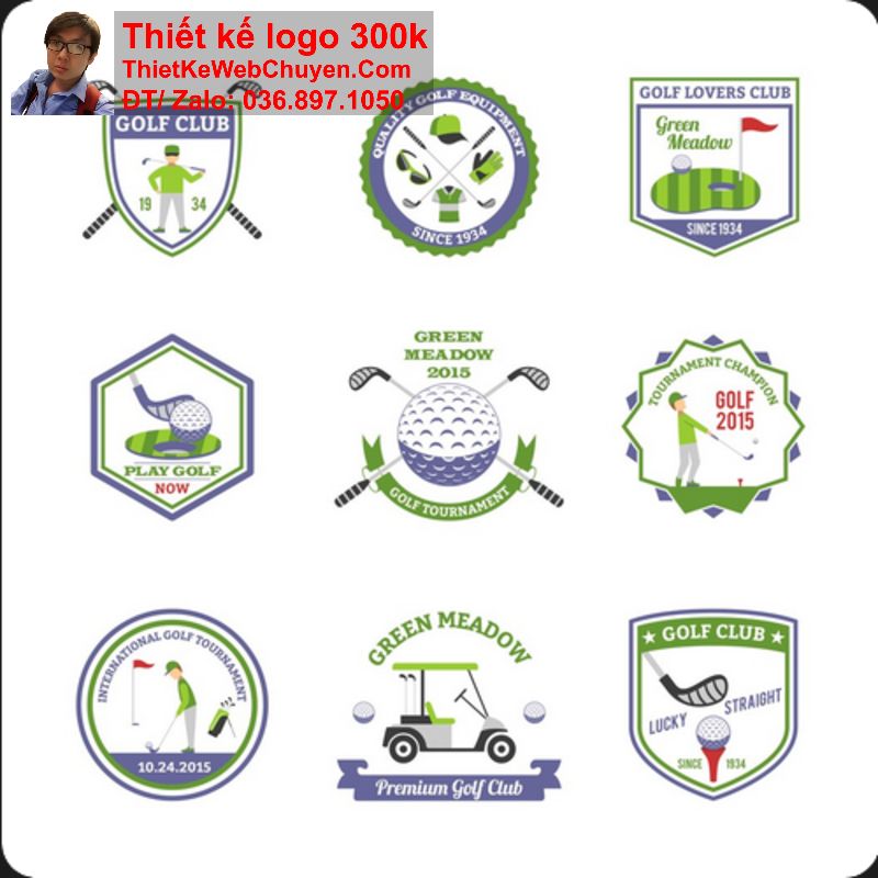 thiết kế logo golf thiết kế logo golf