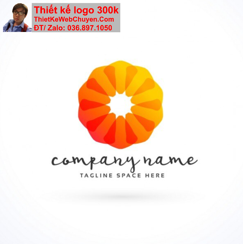 thiết kế logo màu cam