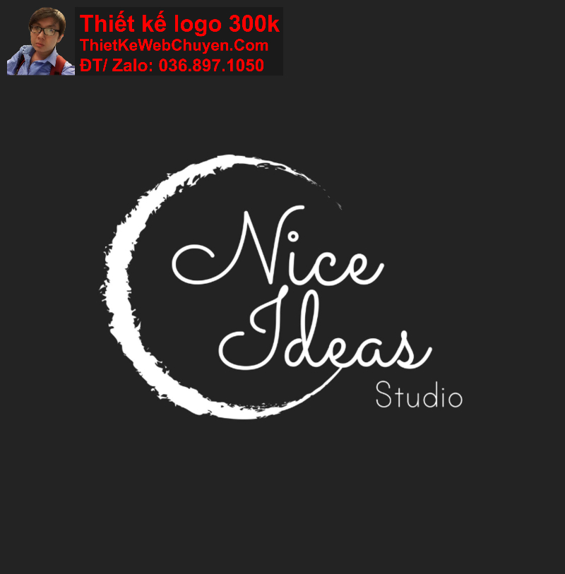 thiết kế logo màu đen trắng