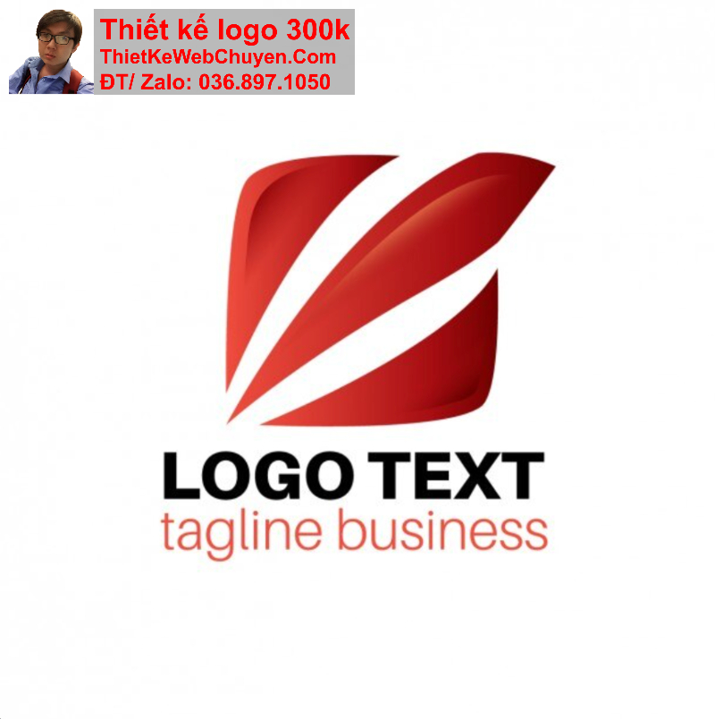 thiết kế logo màu đỏ