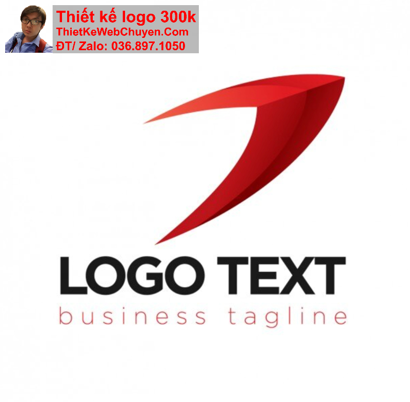 thiết kế logo màu đỏ