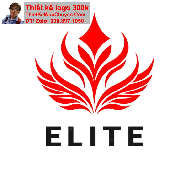 thiết kế logo màu đỏ
