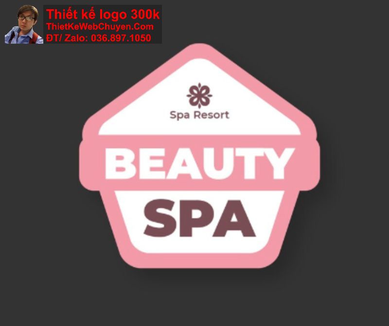 thiết kế logo màu hồng