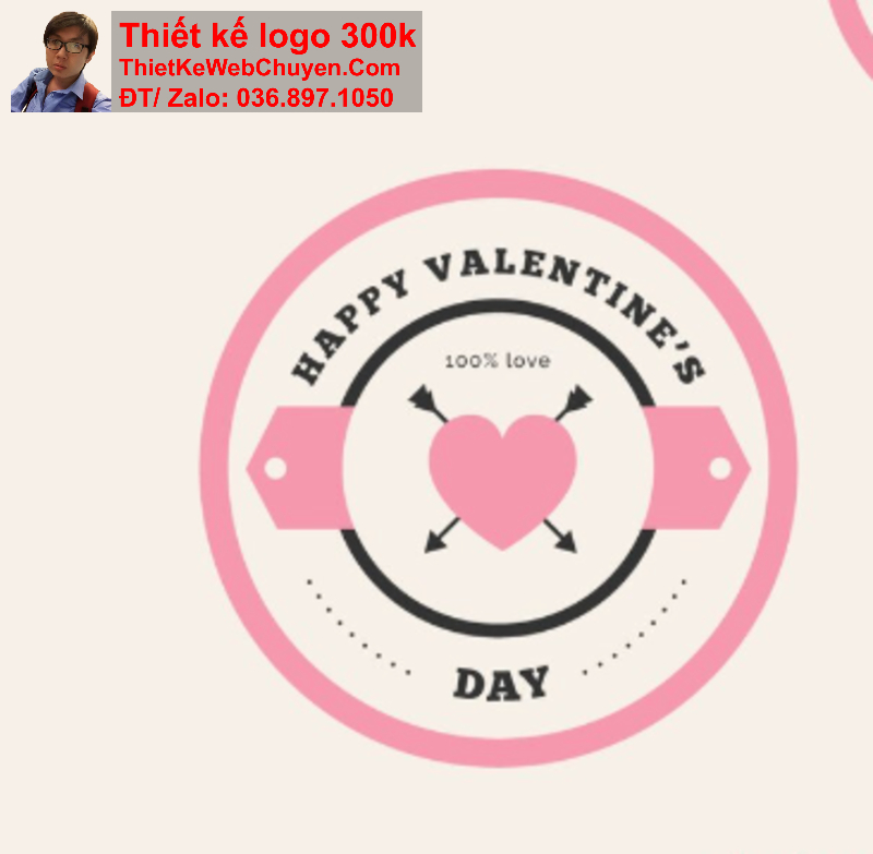 thiết kế logo màu hồng