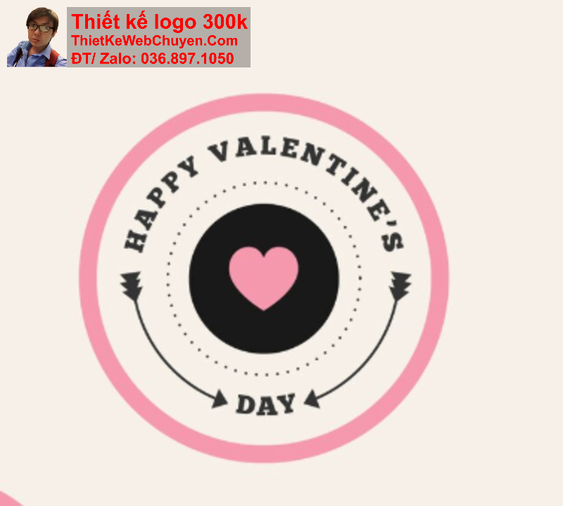 thiết kế logo màu hồng