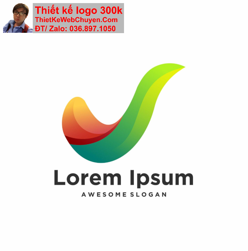 thiết kế logo màu xanh lá cây