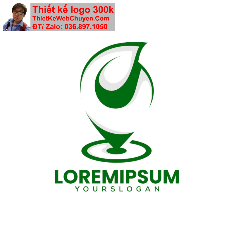 thiết kế logo màu xanh lá cây