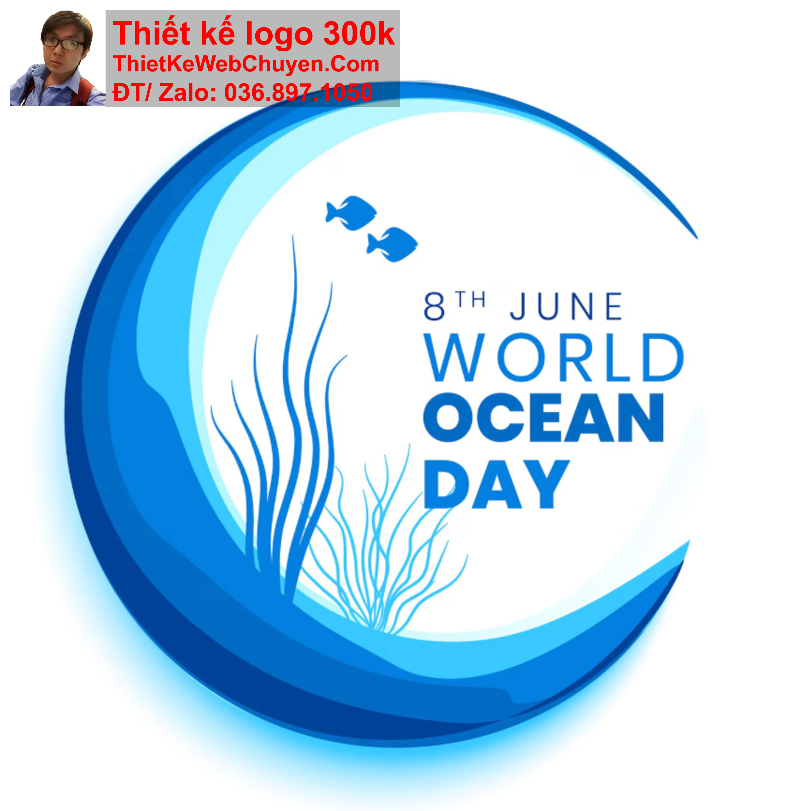 thiết kế logo màu xanh nước biển