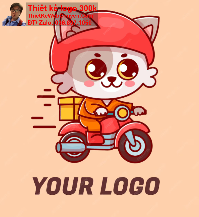 Thiết kế logo shipper giao hàng Thiết kế logo shipper giao hàng