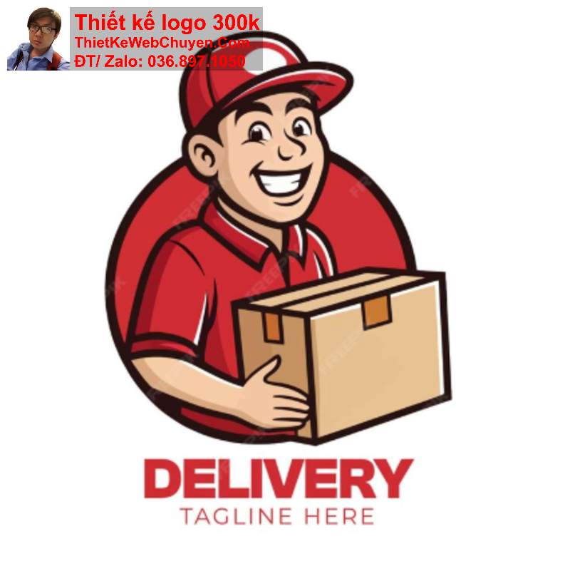 Thiết kế logo shipper giao hàng Thiết kế logo shipper giao hàng