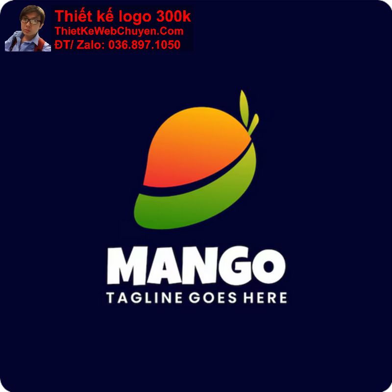 thiết kế logo trái xoài thiết kế logo trái xoài